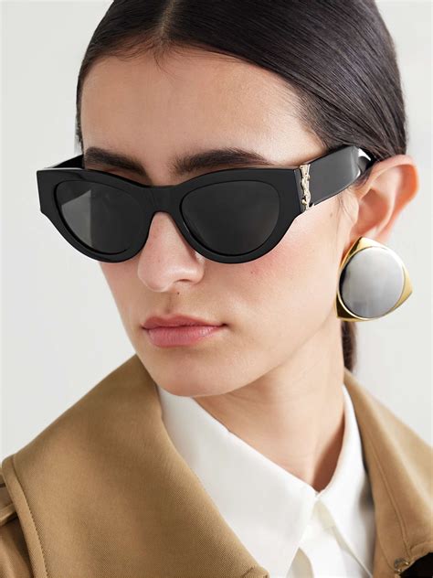 ysl cat eyes|square cat eye sunglasses YSL.